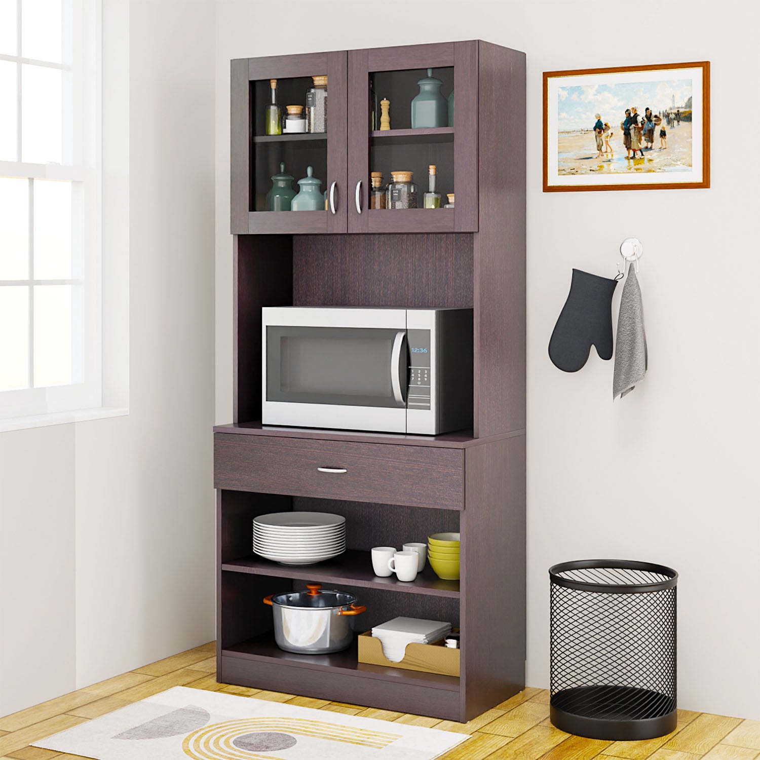 Buffer | Floor Stand | Kitchen Cabinet kitchen cabinet VIKI FURNITURE Wenge