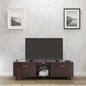 TV Unit | Drawers, Open Shelf | Single Color TV & Entertainment Unit VIKI FURNITURE Dark Wenge