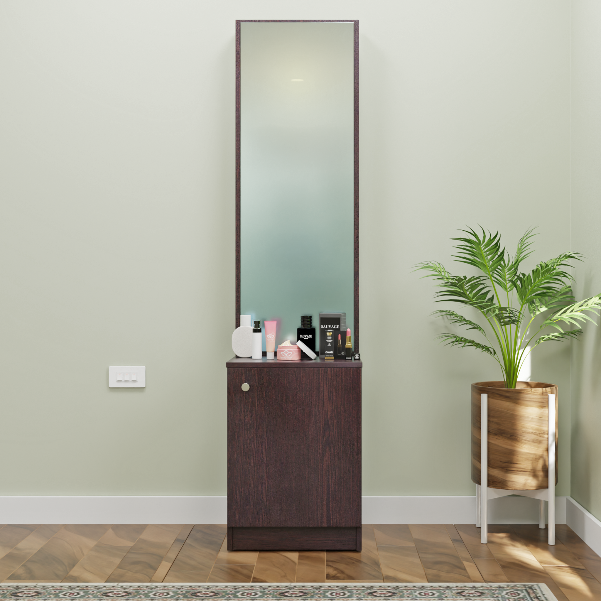 Dressing Table with Mirror Door | Shelves Dressing Table VIKI FURNITURE