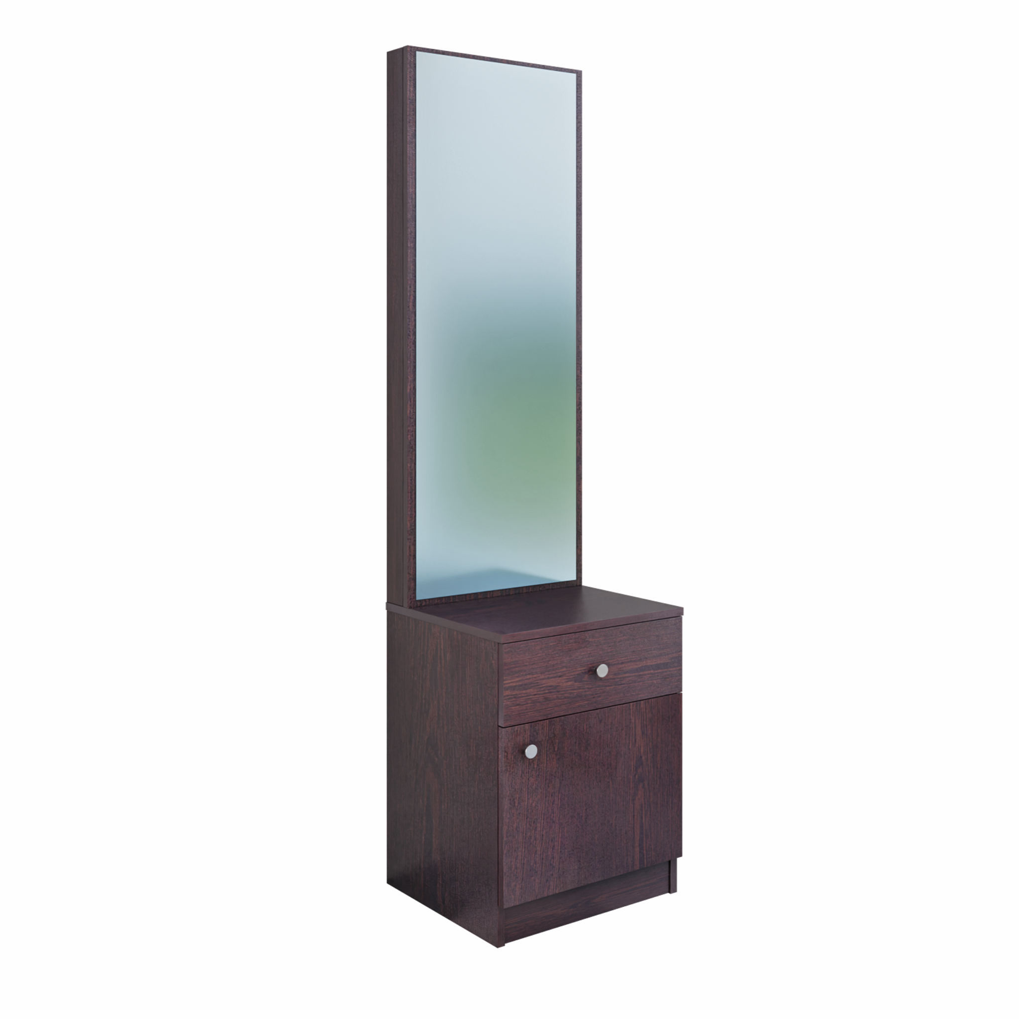 Dressing Table with Mirror Door | Door | Drawer & Open Shelves Dressing Table VIKI FURNITURE