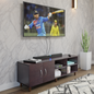 TV Unit | 2 Door, Open Shelves | Single Color TV & Entertainment Unit VIKI FURNITURE Dark Wenge