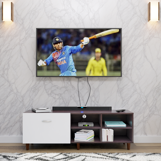 TV Unit | 1 Drawer, Open Shelves | Dual Color TV & Entertainment Unit VIKI FURNITURE