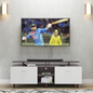 TV Unit | Drawers, Open Shelf & Extension | Dual Color TV & Entertainment Unit VIKI FURNITURE Dark Wenge with Frosty White