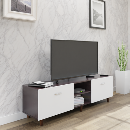 TV Unit | Drawers, Open Shelf | Dual Color TV & Entertainment Unit VIKI FURNITURE