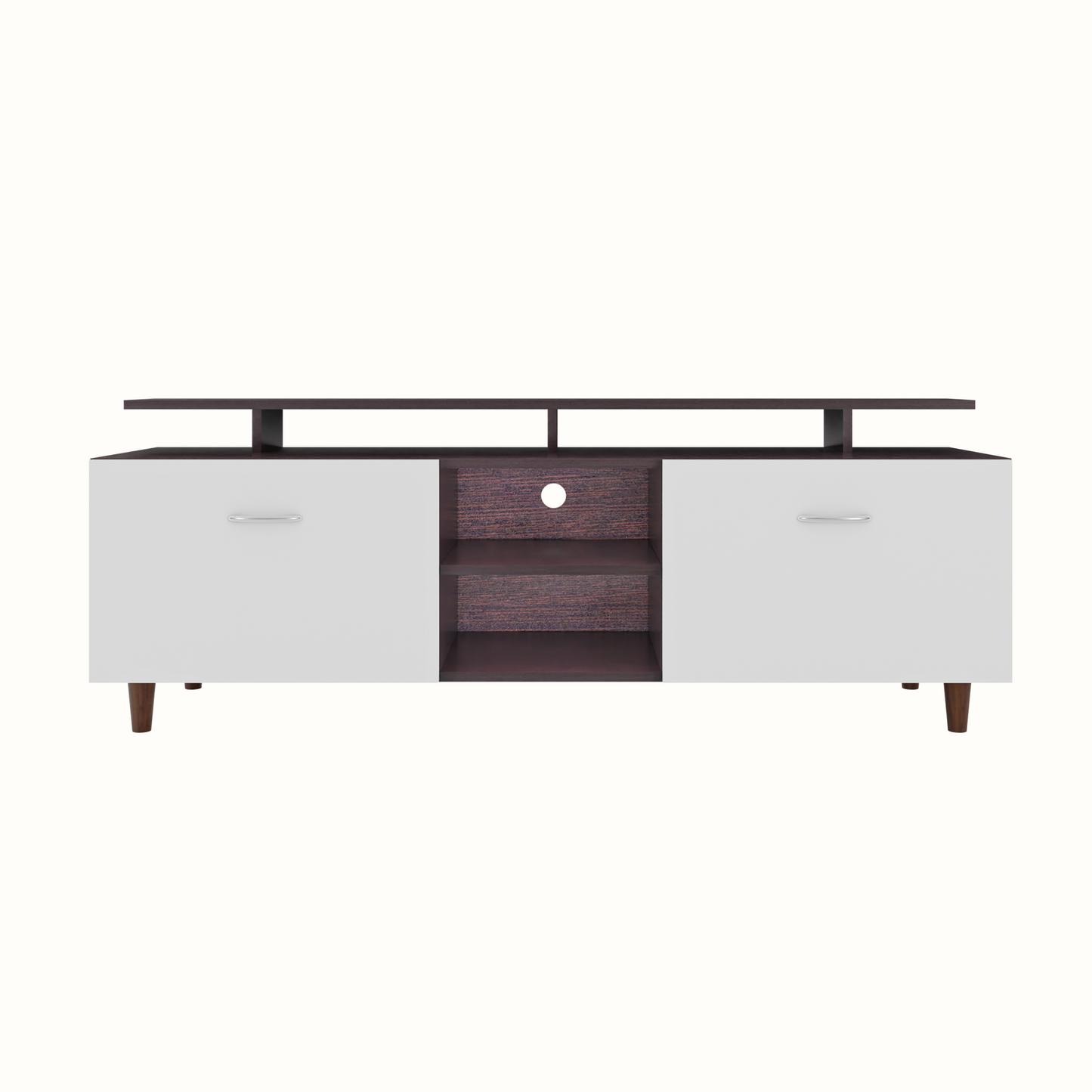 TV Unit | Drawers, Open Shelf & Extension | Dual Color TV & Entertainment Unit VIKI FURNITURE