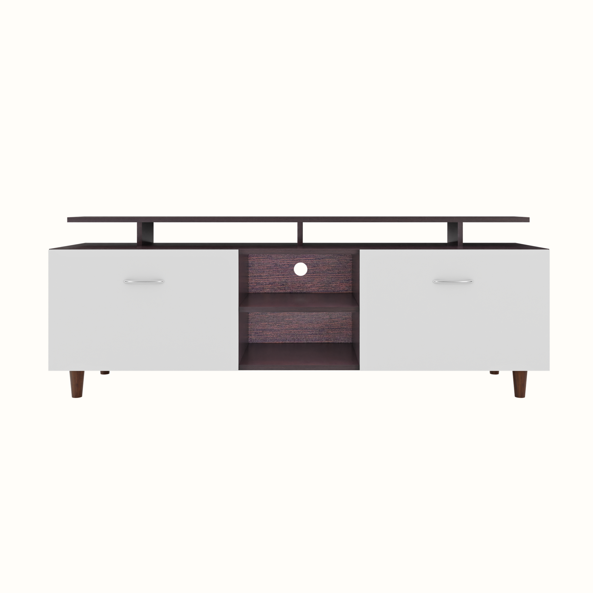 TV Unit | Drawers, Open Shelf & Extension | Dual Color TV & Entertainment Unit VIKI FURNITURE