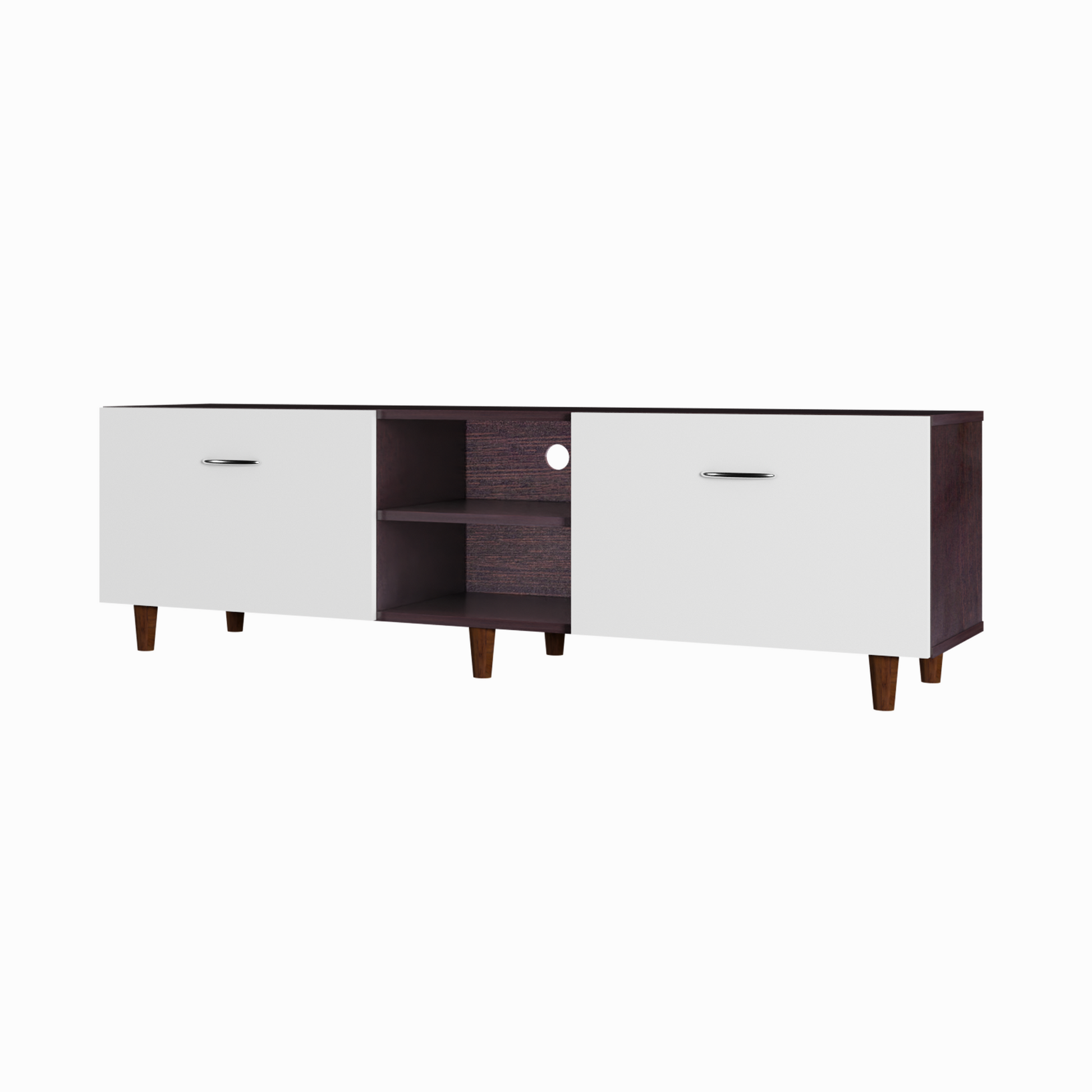 TV Unit | Drawers, Open Shelf | Dual Color TV & Entertainment Unit VIKI FURNITURE