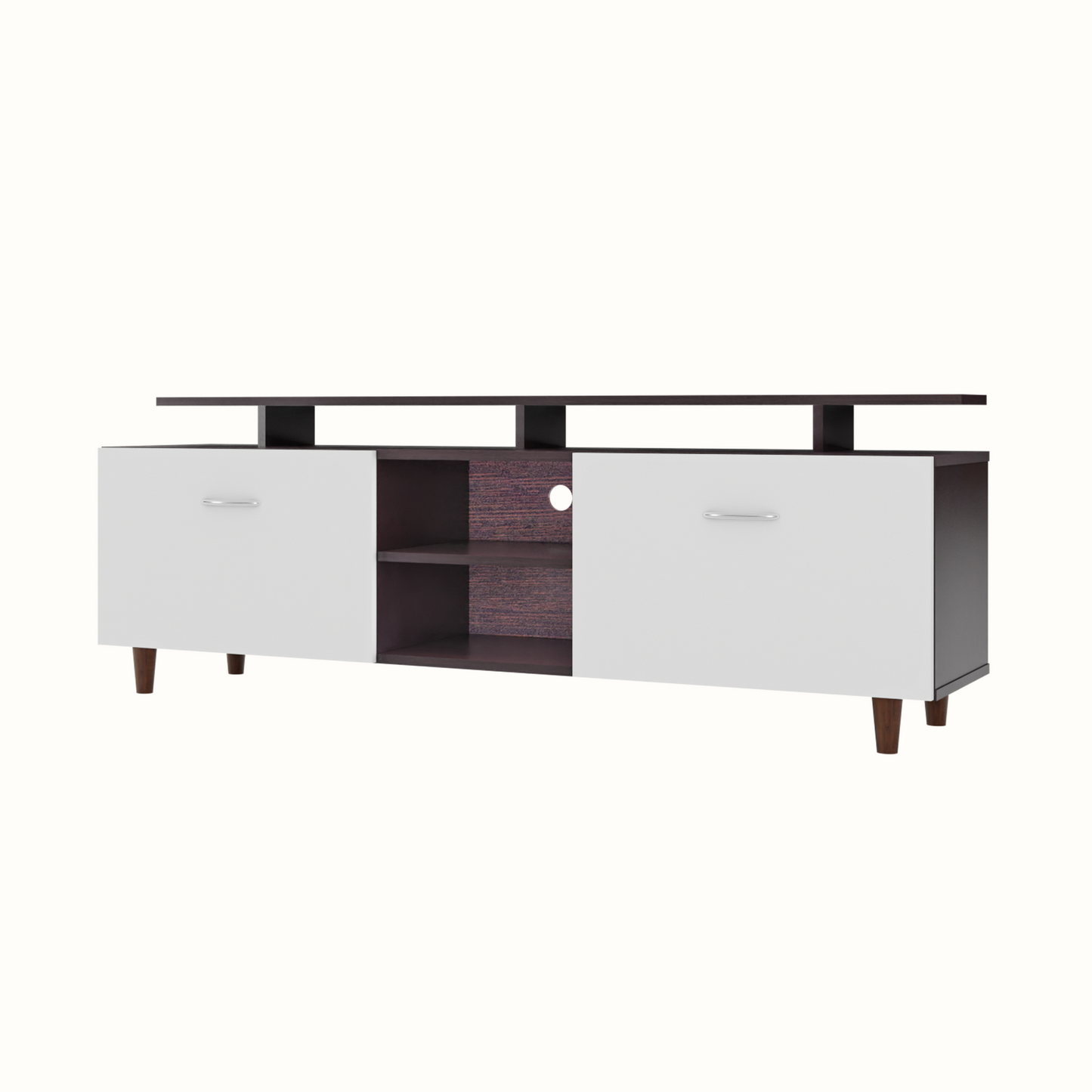 TV Unit | Drawers, Open Shelf & Extension | Dual Color TV & Entertainment Unit VIKI FURNITURE