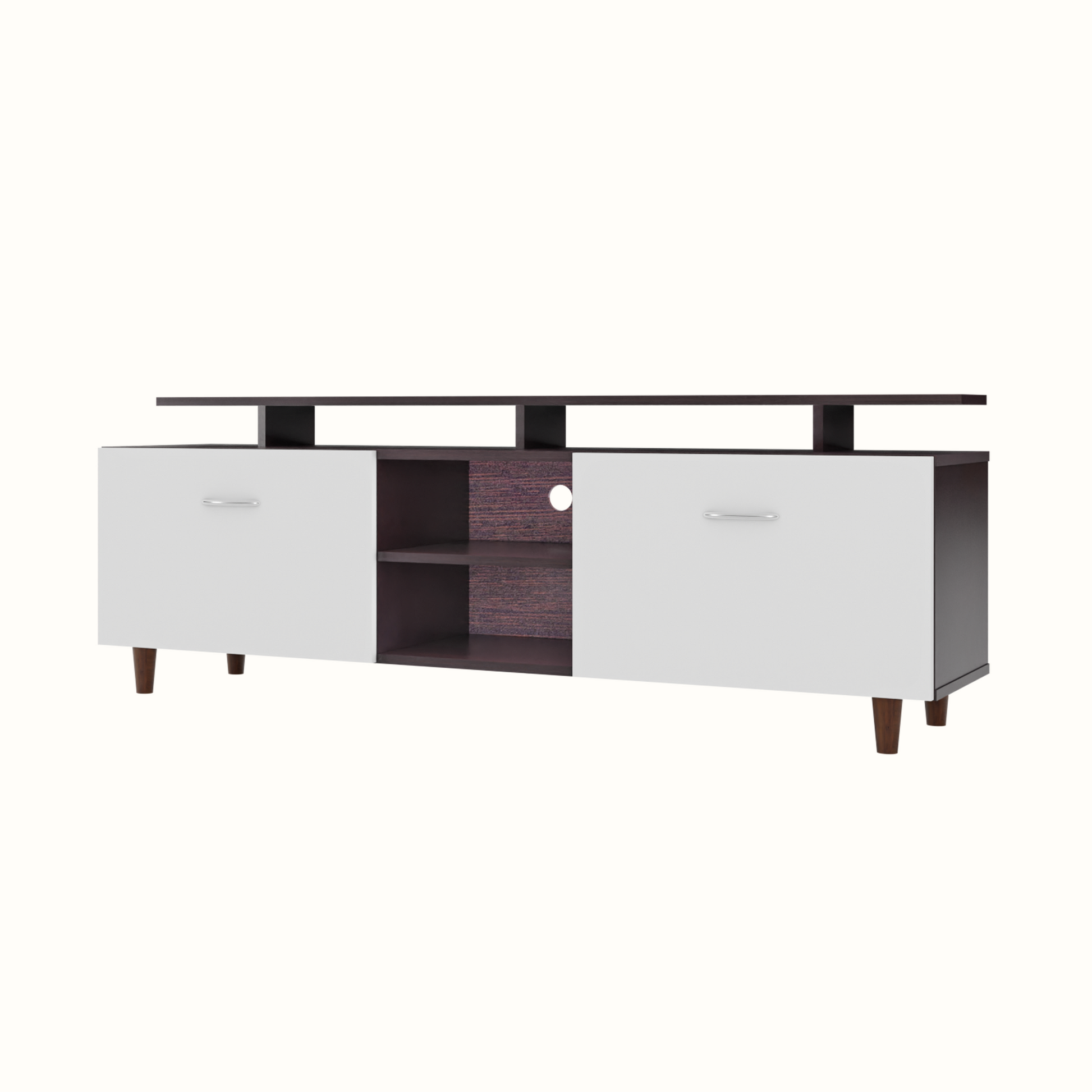 TV Unit | Drawers, Open Shelf & Extension | Dual Color TV & Entertainment Unit VIKI FURNITURE