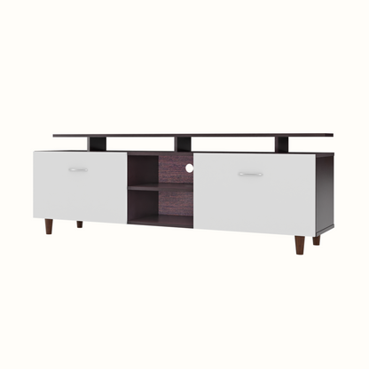 TV Unit | Drawers, Open Shelf & Extension | Dual Color TV & Entertainment Unit VIKI FURNITURE