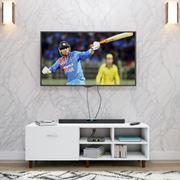 TV Unit | 1 Drawer, Open Shelves | Single Color TV & Entertainment Unit VIKI FURNITURE