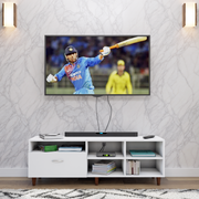 TV Unit | 1 Drawer, Shelf, Open Shelves | Single Color TV & Entertainment Unit VIKI FURNITURE