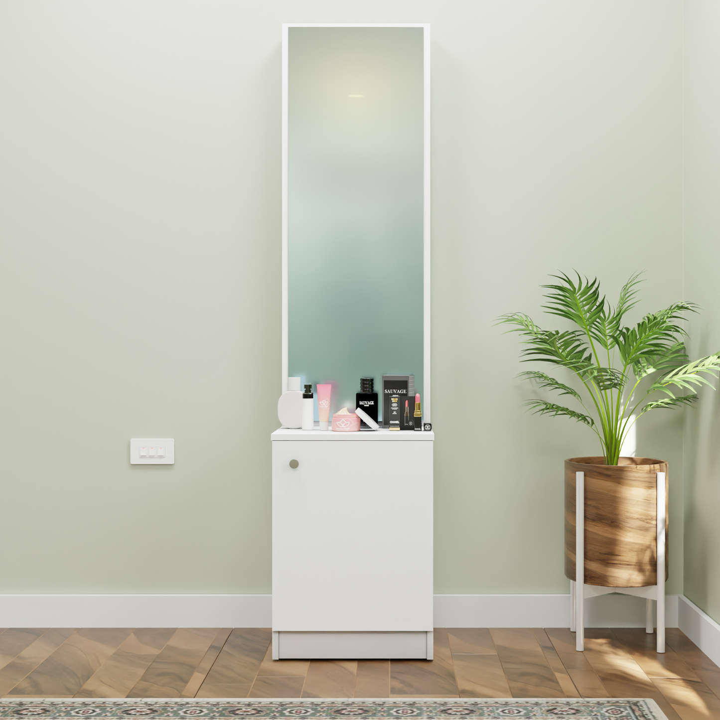 Dressing Table with Mirror Door | Shelves Dressing Table VIKI FURNITURE