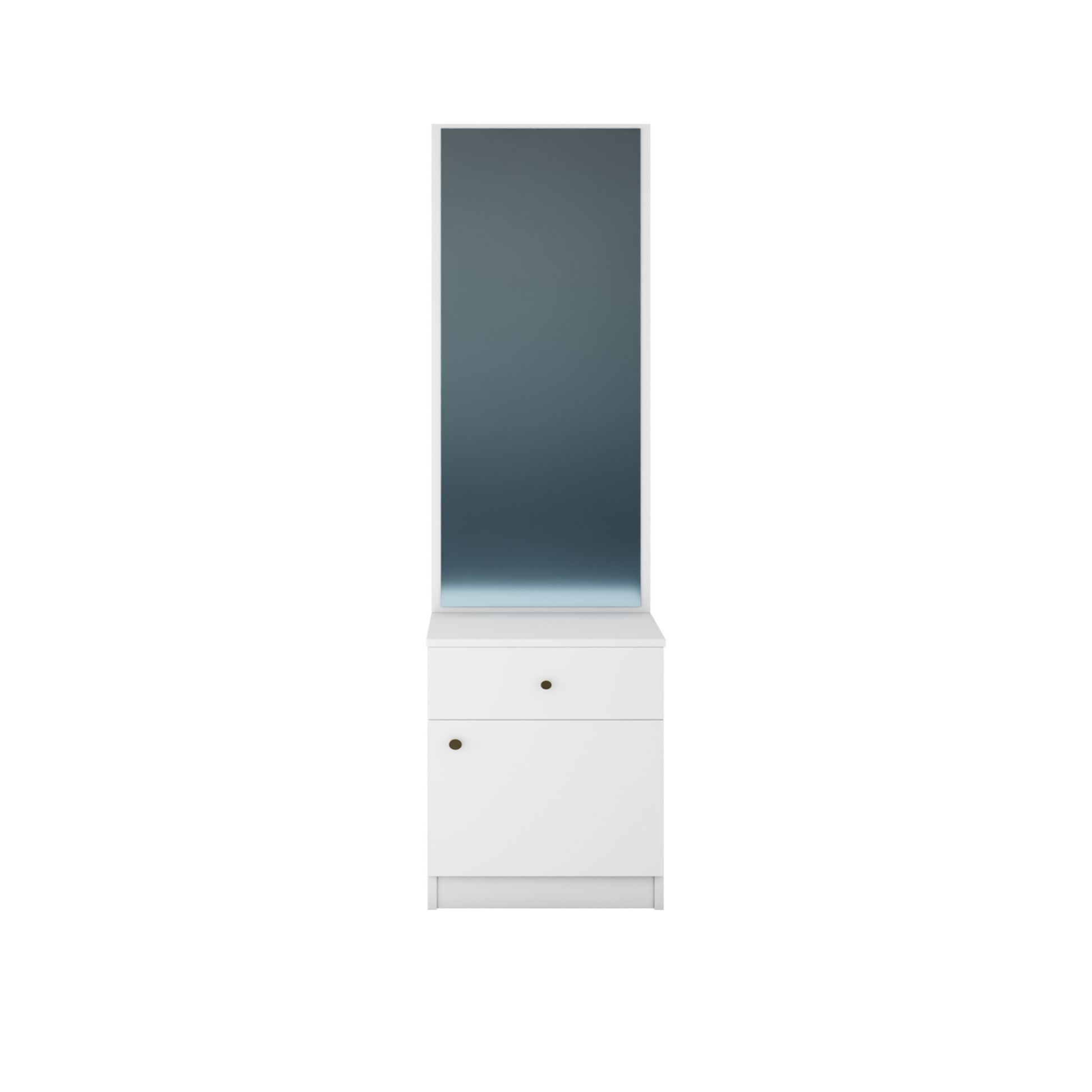 Dressing Table with Mirror Door | Door | Drawer & Open Shelves Dressing Table VIKI FURNITURE
