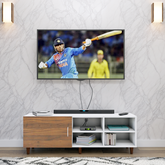 TV Unit | 1 Door, Open Shelves | Dual Color TV & Entertainment Unit VIKI FURNITURE