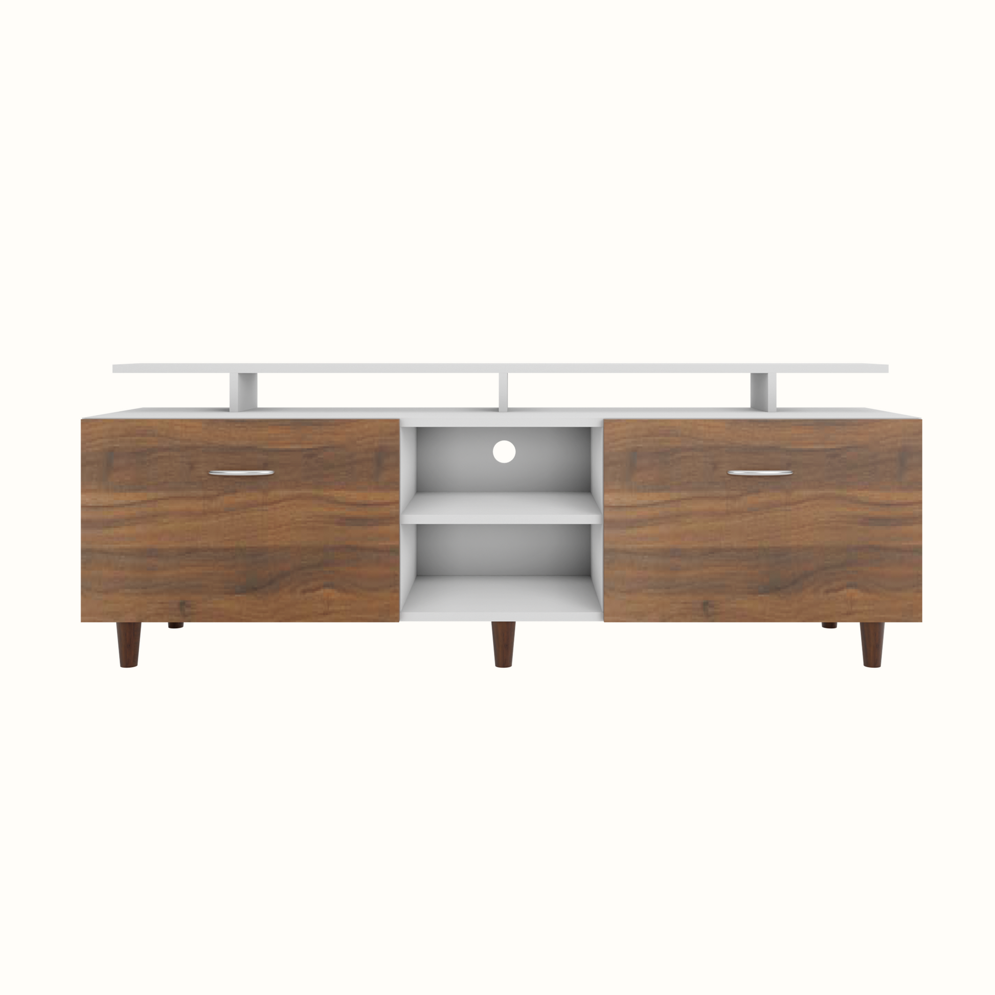TV Unit | Drawers, Open Shelf & Extension | Dual Color TV & Entertainment Unit VIKI FURNITURE