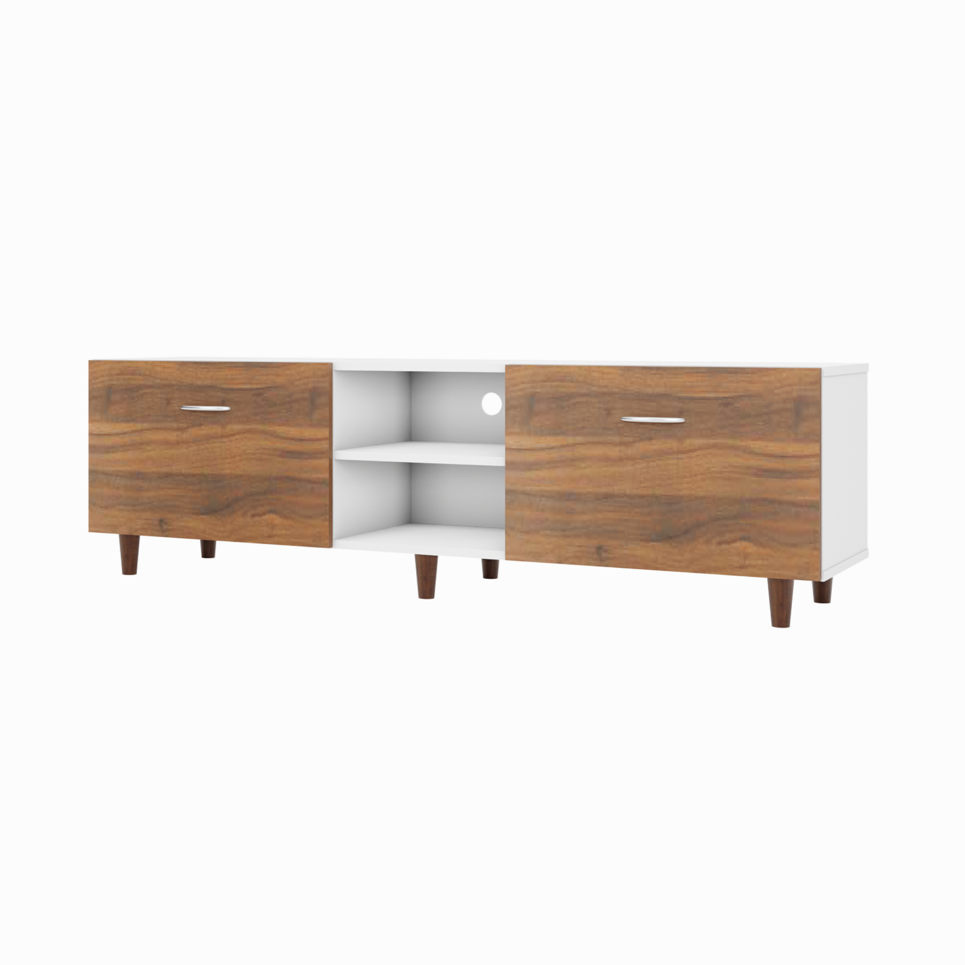 TV Unit | Drawers, Open Shelf | Dual Color TV & Entertainment Unit VIKI FURNITURE