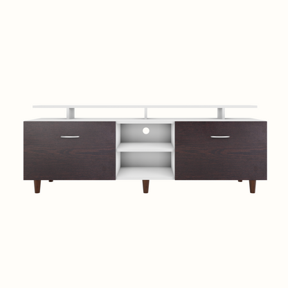 TV Unit | Drawers, Open Shelf & Extension | Dual Color TV & Entertainment Unit VIKI FURNITURE