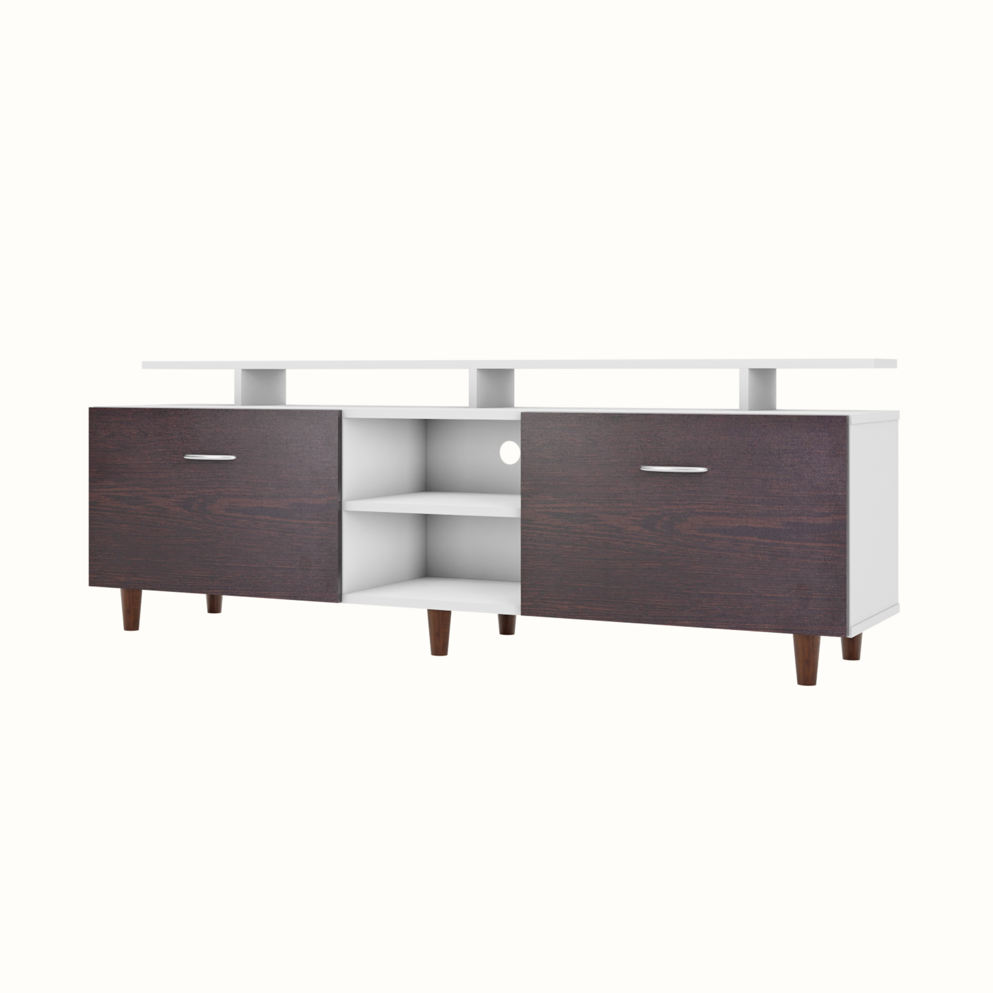 TV Unit | Drawers, Open Shelf & Extension | Dual Color TV & Entertainment Unit VIKI FURNITURE