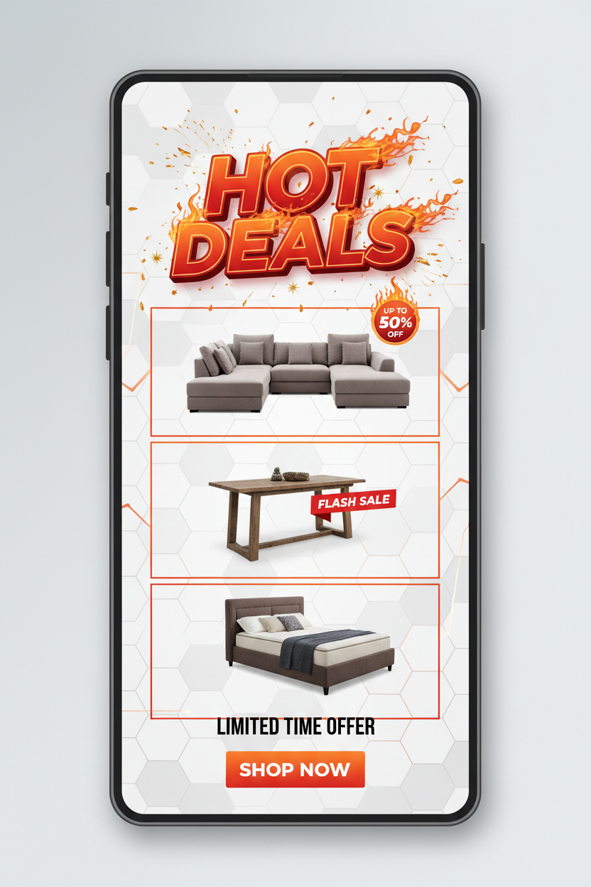 Hot Deals vertical size