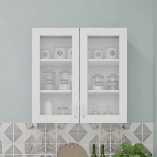 VIKI | Multipurpose Wall Mounted Cabinet with 2 Doors | Storage Solution for Kitchen, Bedroom, Office & Living Room kitchen cabinet VIKI FURNITURE