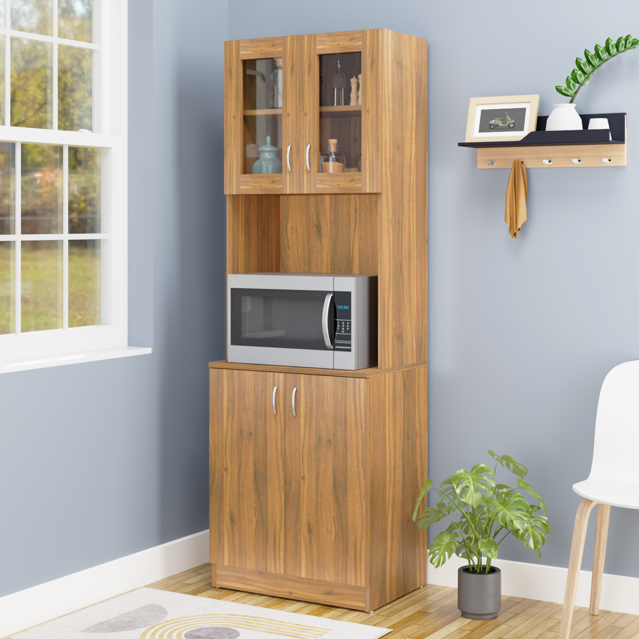 Buffer | Floor Stand | Kitchen Cabinet kitchen cabinet VIKI FURNITURE Walnut