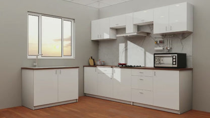 VIKI Kitchen Base Cabinets with 2 drawer , 3 doors - size : 180x88x60 CM ( Frosty White )