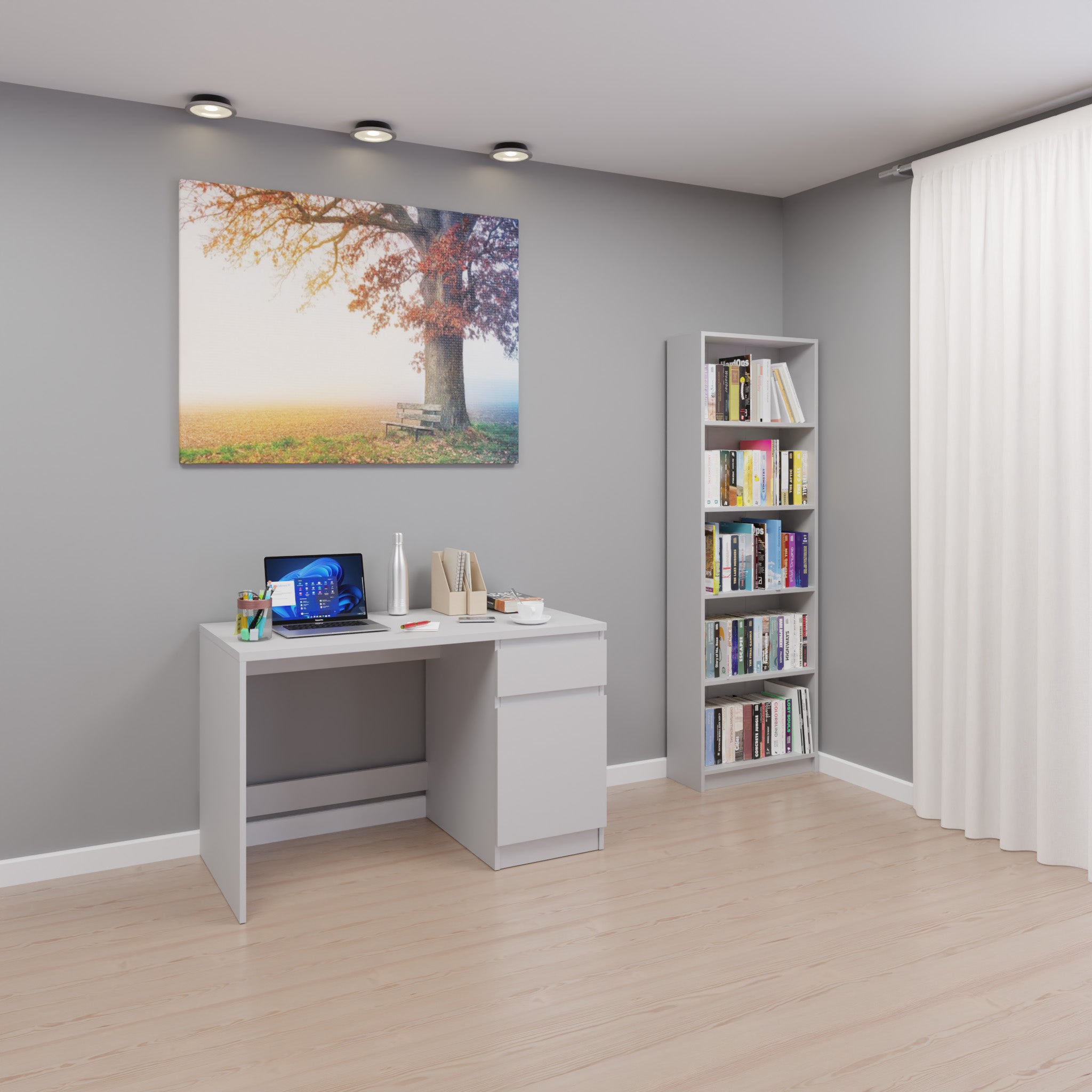 Table Desks Study table VIKI FURNITURE White