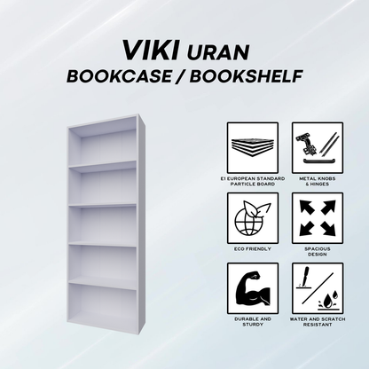 URAN | Bookcase/Bookshelf, 5 Shelf