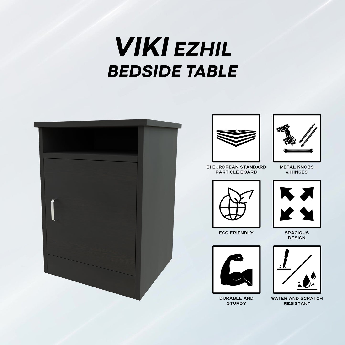 EZHIL| Bedside table, Door Nightstands VIKI FURNITURE   