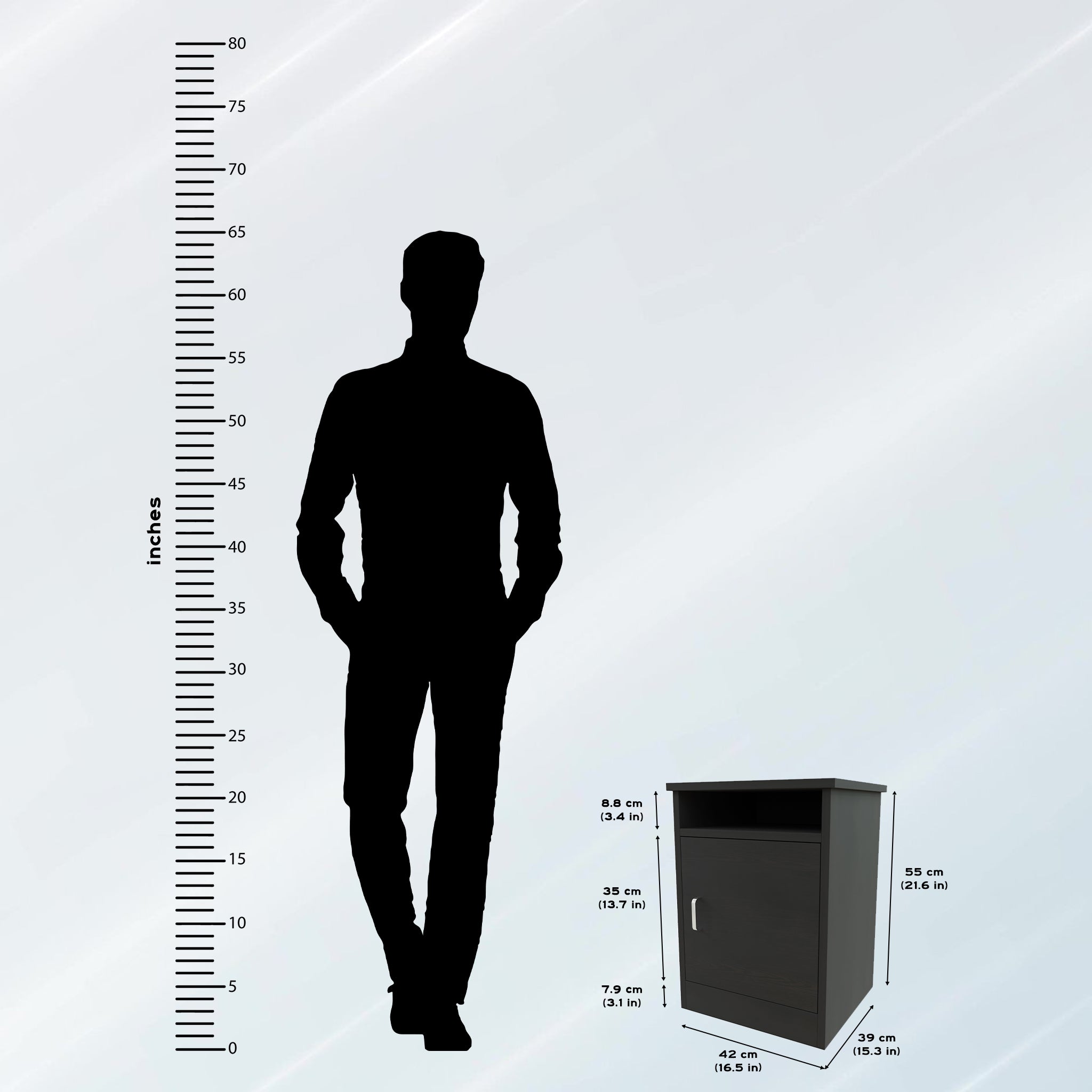 EZHIL| Bedside table, Door Nightstands VIKI FURNITURE   