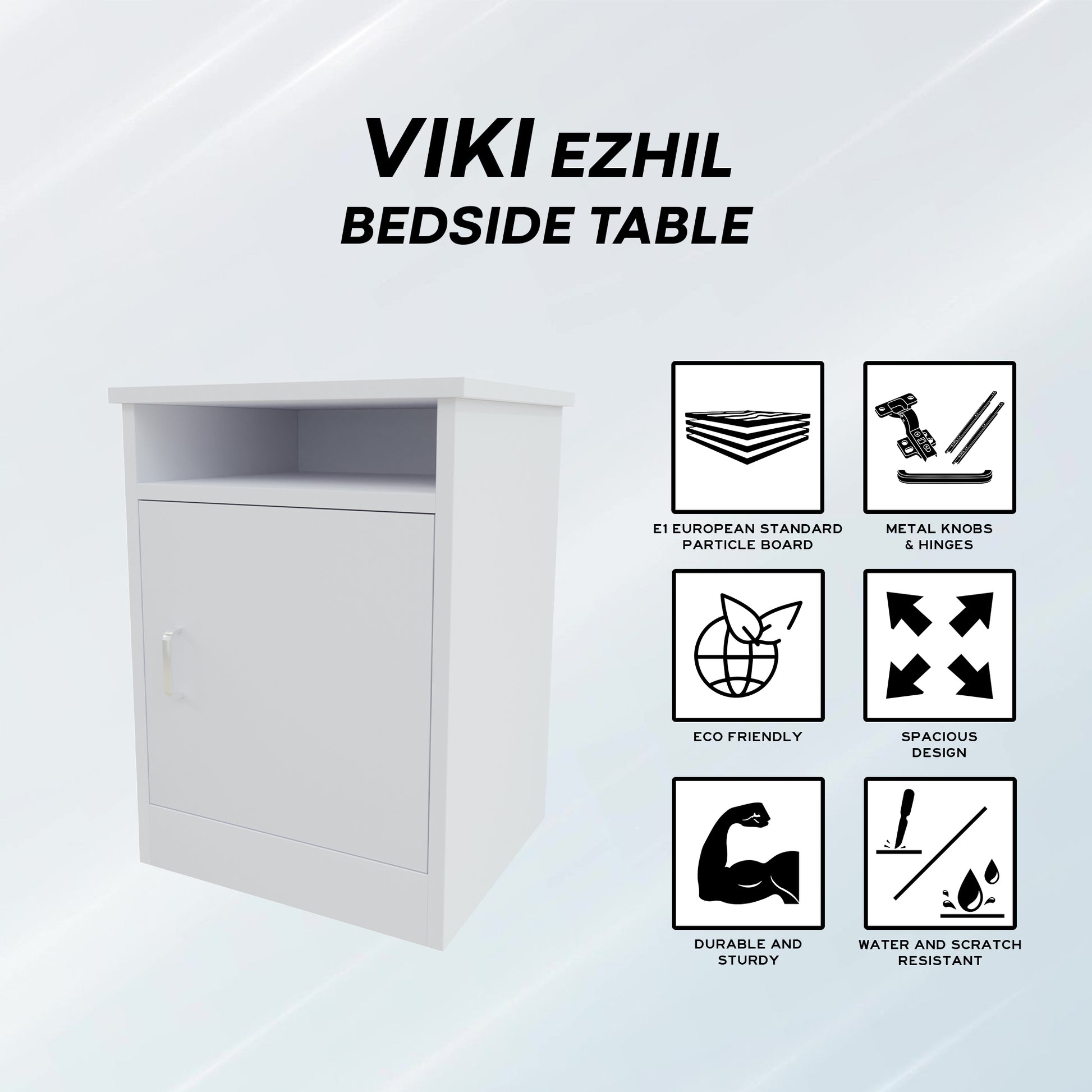 EZHIL| Bedside table, Door Nightstands VIKI FURNITURE   