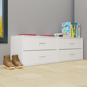 KAYAL | Chest of 4 Drawer Bedroom Furniture Sets VIKI FURNITURE White