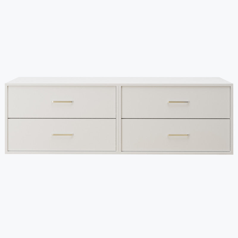 KAYAL | Chest of 4 Drawer  | Frosty white/Wenge Bedroom Furniture Sets VIKI FURNITURE   
