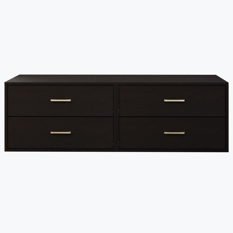 KAYAL | Chest of 4 Drawer  | Frosty white/Wenge Bedroom Furniture Sets VIKI FURNITURE   