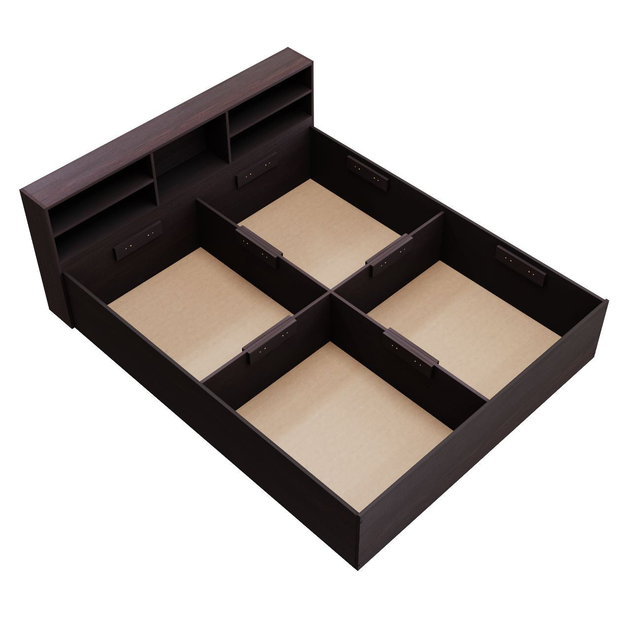 Bed With Shelf (Queen size)-2100x1700x800 Bedroom Furniture Sets VIKI FURNITURE