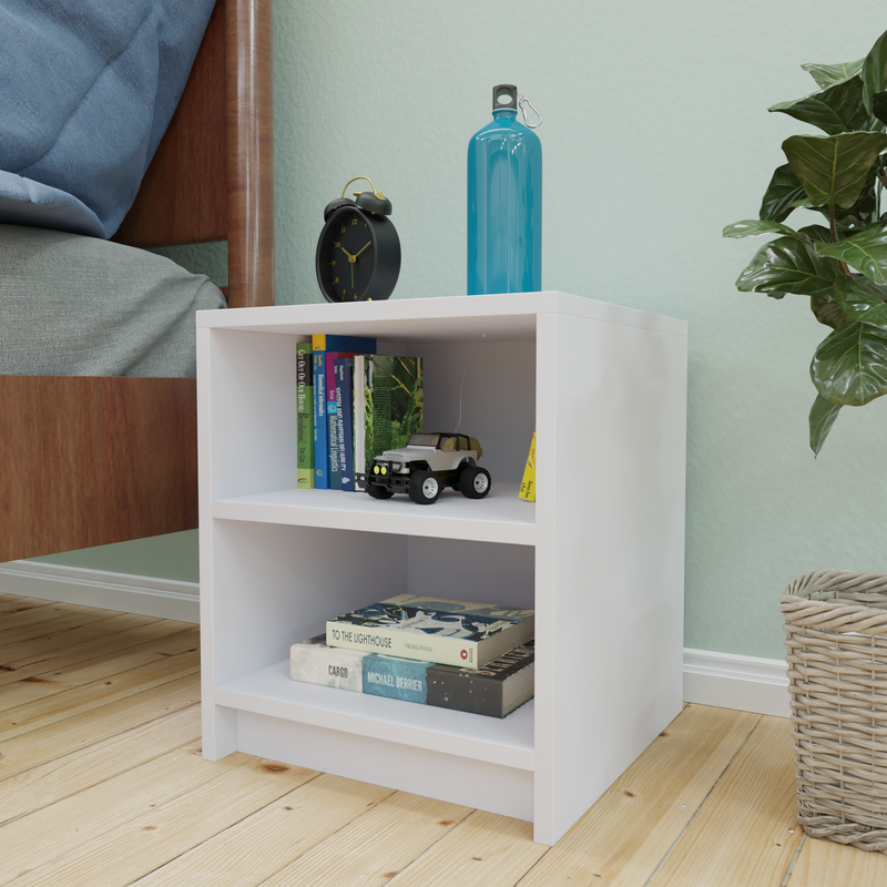 PUVIK | Bedside table Nightstands VIKI FURNITURE Frosty White  