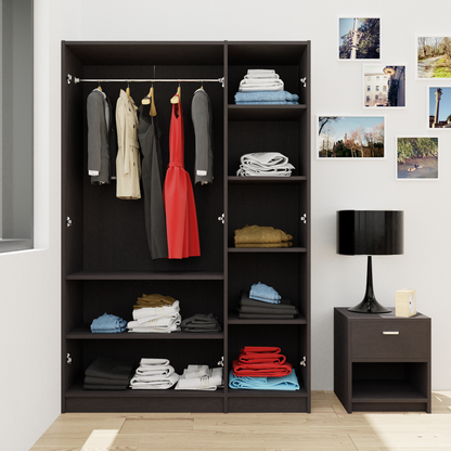AVIRA | Wardrobe , Hinged , Frosty white | 3 Inset Door Wardrobes VIKI FURNITURE   