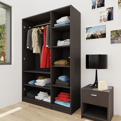AVIRA | Wardrobe , Hinged , Frosty white | 3 Inset Door Wardrobes VIKI FURNITURE   