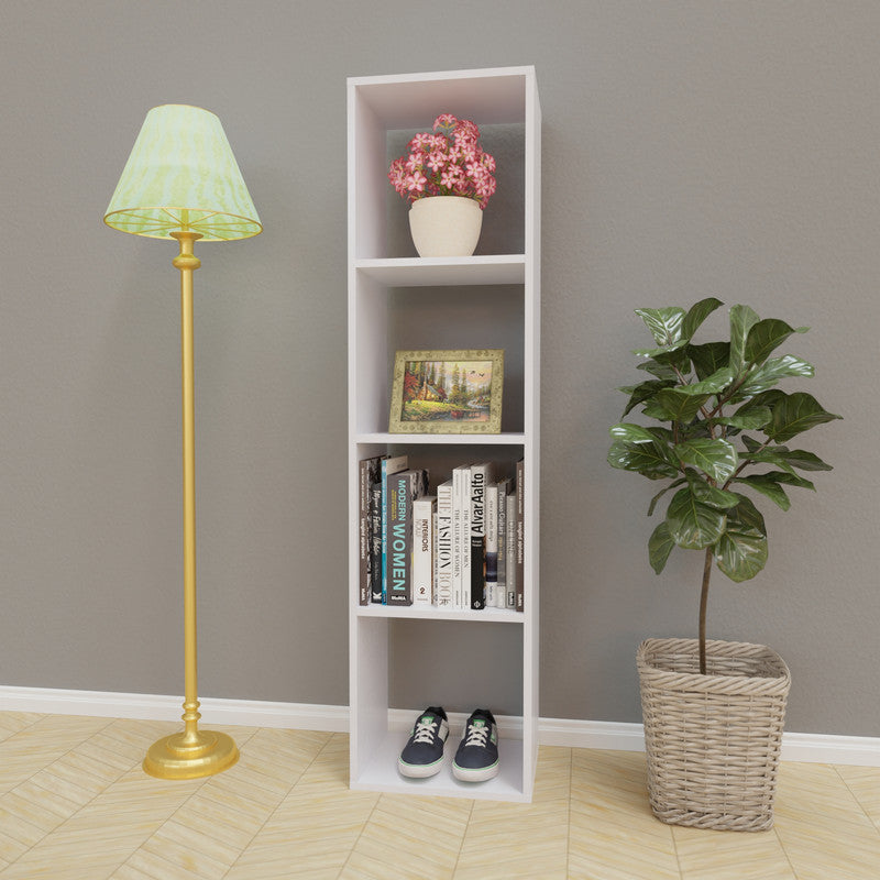 PORUNAI | Shelving Unit, 1x4 Shelving VIKI FURNITURE Frosty White  