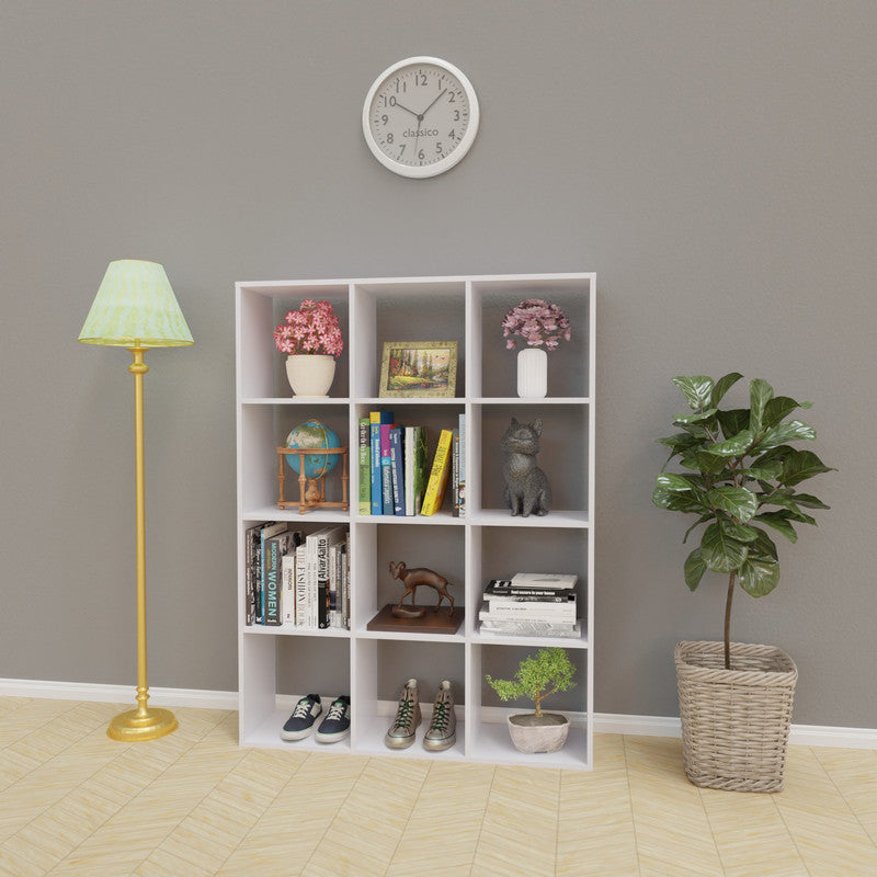 PORUNAI | Shelving Unit, 3x4 Shelving VIKI FURNITURE White  