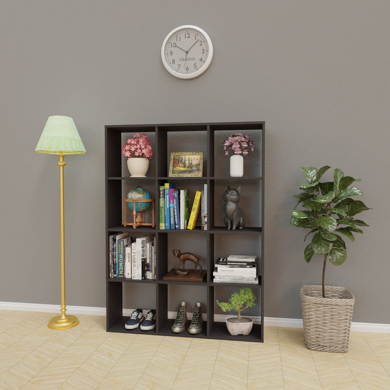 PORUNAI | Shelving Unit, 3x4 Shelving VIKI FURNITURE Wenge